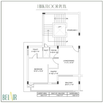 Floor Plan in 1 BHK Apartment at Ambala Highway – for Sale
