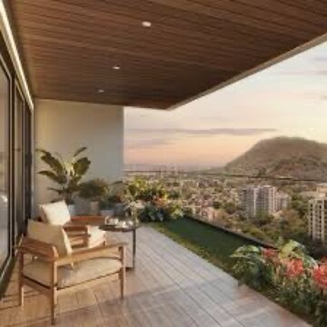 Balcony in 3.5 BHK Apartment at Godrej Vrikshya, Sector 102a – for Sale