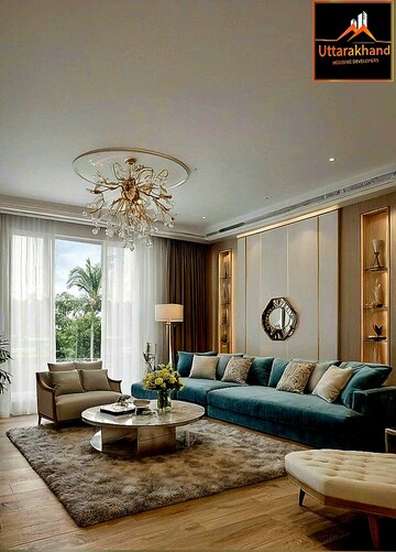 Living Room in 4 BHK Independent House at Mohabbewala – for Sale