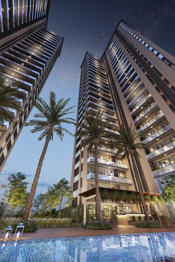 3 BHK Apartment – Exterior View View at Shalimar One World Whispering Woods, Gomti Nagar - for Sale