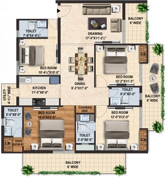 4 BHK Apartment For Resale in Capital Royal Casa Gms Road Dehradun  7550323