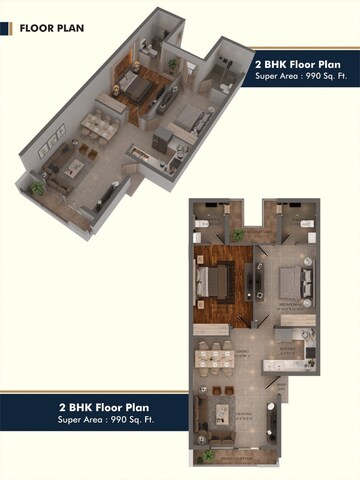 Floor Plan in 2 BHK Builder Floor at Sector 117 – for Sale