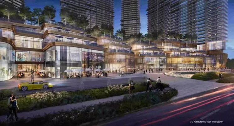 Exterior View, m3m-the-cullinan Commercial Shop 300 Sq.Ft. In Sector 94 Noida 7557183