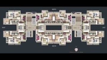 Floor Plan in 3 BHK Apartment at K Raheja Heights, Malad East – for Sale