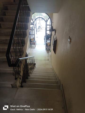 Staircase in 4 BHK Builder Floor at Saket – for Sale