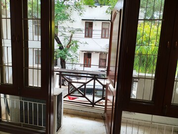 Balcony in 3 BHK Builder Floor at Sarvodya Enclave – for Sale