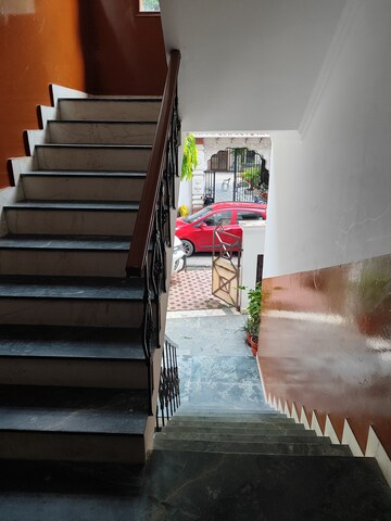 Staircase in 3 BHK Builder Floor at Sarvodya Enclave – for Sale