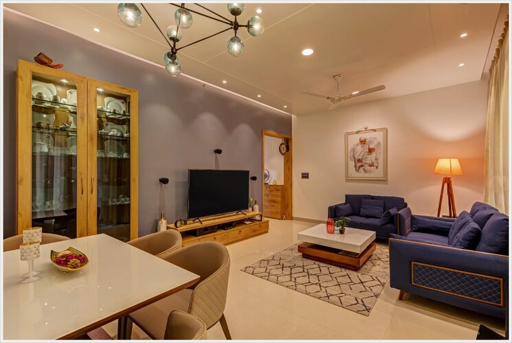 Living Room, sun-city-apartment 1 Bedroom 650 Sq.Ft. Apartment In Nibm Pune 7559208