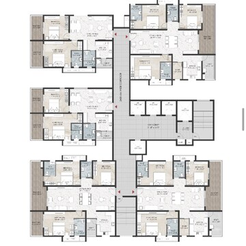Floor Plan in 3 BHK Apartment at Namishree Vrindavan, Masjid Banda – for Sale