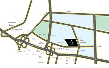  Co-working Space – Map Location View at Alphathum, Sector 90 - for Sale