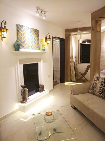 Living Room in 2 BHK Apartment at Raj Garden, Kandivali West – for Sale