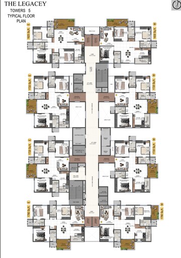 Floor Plan in 2 BHK Apartment at Ananda The Legacey, Puppalaguda – for Sale