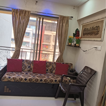 Living Room in 1 BHK Apartment at New Panvel East – for Sale