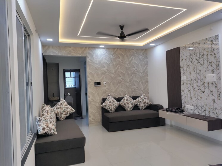 Living Room, sukhwani-skylines 2 Bedroom 710 Sq.Ft. Apartment In Wakad Pune 7563074