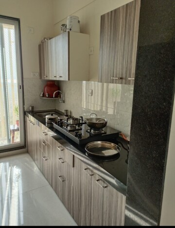 Kitchen in 2 BHK Apartment at Green View Ghansoli, Ghansoli – for Sale