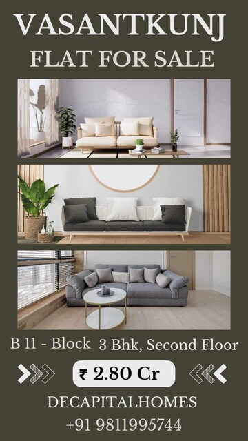 Furnished Amenities in 3.5 BHK Apartment at Alaknanda – for Sale
