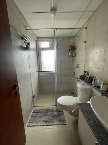 Bathroom in 3 BHK Apartment at Bhartiya Nikoo Homes Phase 2, Thanisandra Main Road – for Sale