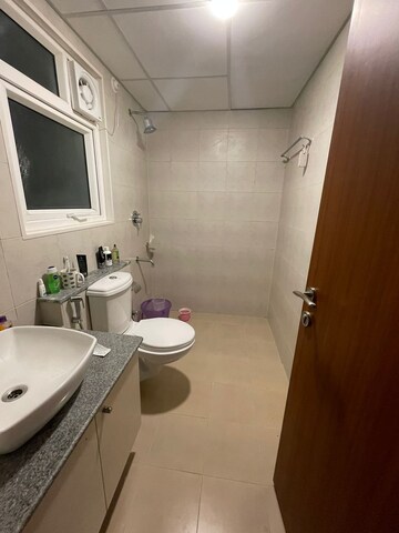 Bathroom in 3 BHK Apartment at Bhartiya Nikoo Homes Phase 2, Thanisandra Main Road – for Sale