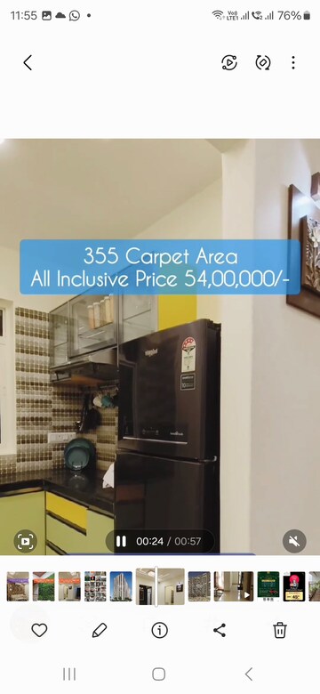 Living Room in 1 BHK Builder Floor at MPCHFLS Galaxy Heights, Malad West – for Sale