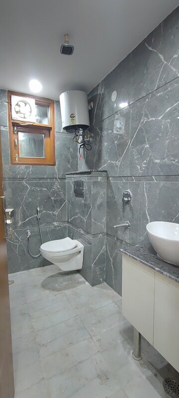 Bathroom in 3 BHK Builder Floor at Chattarpur – for Sale