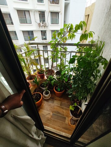 Balcony in 3 BHK Apartment at Prayag Heights, Dindoshi – for Sale