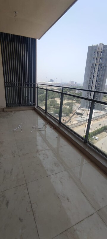 Balcony in 3 BHK Apartment at Shalimar One World Belvedere Court 3, Gomti Nagar – for Sale