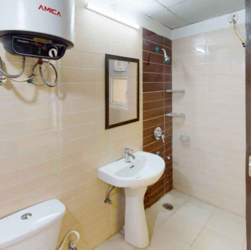 Bathroom in 3 BHK Apartment at Amrapali Zodiac, Sector 120 – for Sale