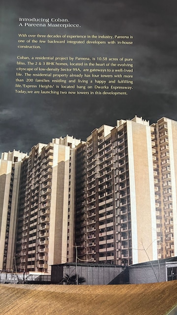 3.5 BHK Apartment – Exterior View View at Pareena Coban Residences, Sector 99a - for Sale