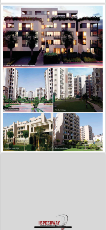 3 BHK Apartment – Exterior View View at Skyline Speedway Avenue, Sector 26 - for Sale