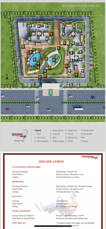 Master Plan in 3 BHK Apartment at Skyline Speedway Avenue, Sector 26 – for Sale