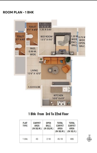 1 BHK Apartment For Resale in Dreams Empire Naupada Thane  7572274