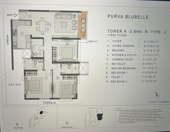 3 BHK Apartment For Resale in Purva Blubelle Magadi Road Bangalore  7572789