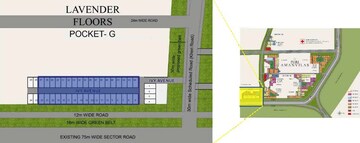 3 BHK Builder Floor – Map Location View at Lavender Floors, Sector 89 - for Sale