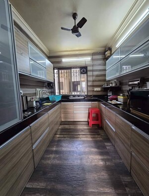 Kitchen in 4 BHK Penthouse at Green Valley CHS, Wanwadi – for Sale