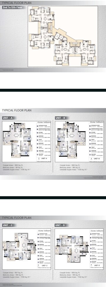 Master Plan in 3 BHK Apartment at Shiv The Ozone Solitaire, Sector 87 – for Sale