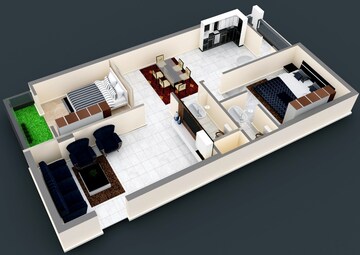 Master Bedroom in 3 BHK Apartment at SR Palace Bachupally, Bachupally – for Sale
