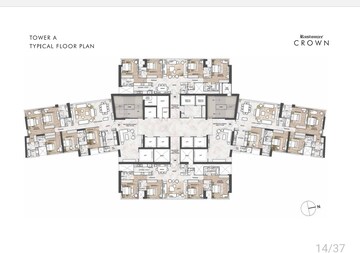 Master Plan in 4 BHK Apartment at Rustomjee Crown, Prabhadevi – for Sale