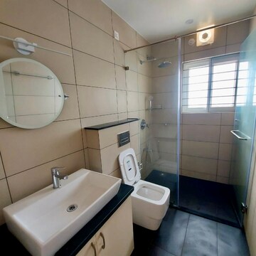 Bathroom in 3 BHK Apartment at Indiranagar – for Rent
