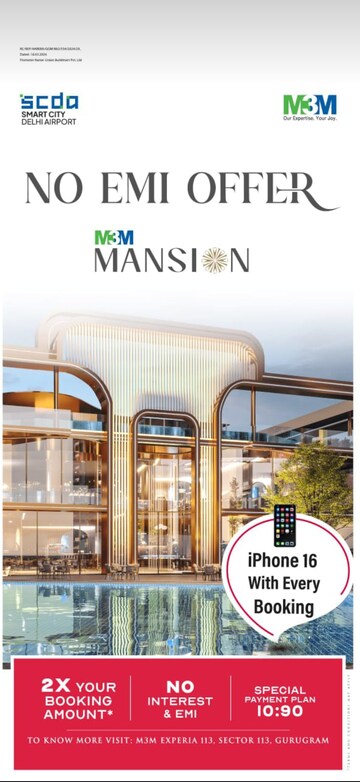 4 BHK Apartment For Sale in M3M Mansion, Sector 113