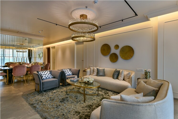 Living Room, marvel-sangria 4 Bedroom 4555 Sq.Ft. Apartment In Mohammadwadi Pune 7580800