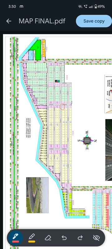  Plot – Map Location View at Bhopani Village - for Sale
