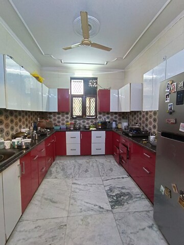 Kitchen in 3 BHK Builder Floor at Green Fields Colony – for Sale
