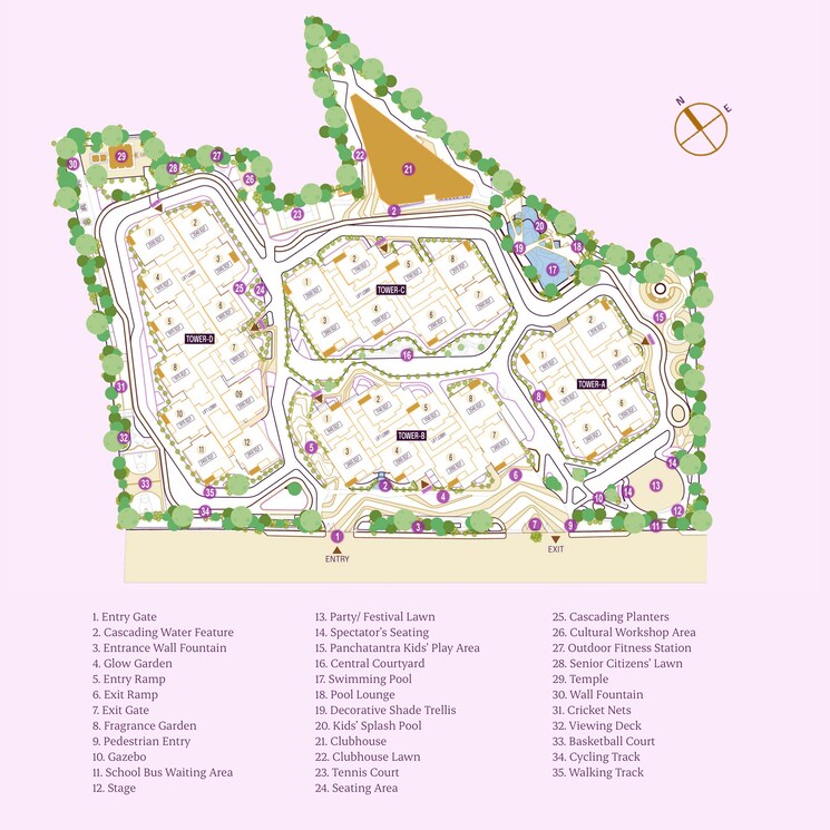 Master Plan, asbl-landmark 3 Bedroom 2065 Sq.Ft. Apartment In Kukatpally Hyderabad 7584186