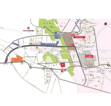 3 BHK Apartment – Map Location View at Hero Homes Gurgaon, Sector 104 - for Sale