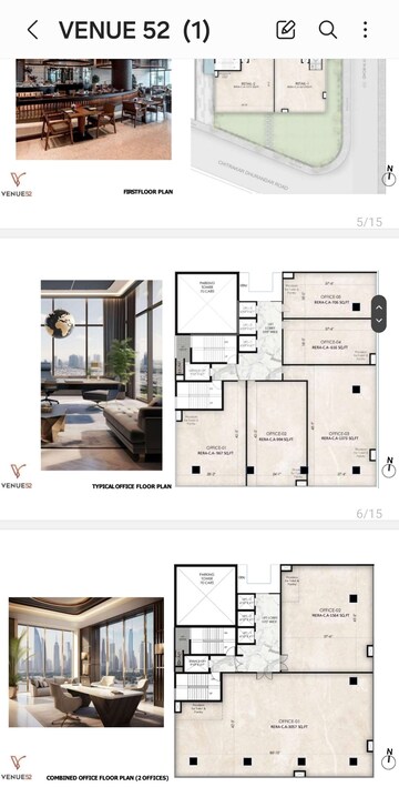 Floor Plan in  Office Space at The Wadhwa Venue 52, Khar West – for Sale