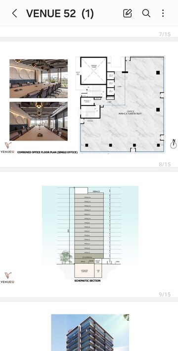 Floor Plan in  Office Space at The Wadhwa Venue 52, Khar West – for Sale