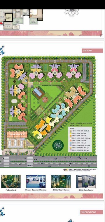 Master Plan in 4 BHK Apartment at Spring Meadows, Tech Zone 4 Greater Noida – for Sale