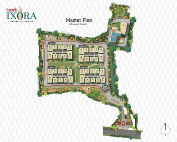 Master Plan in 3 BHK Apartment at Praneeth Pranav Ixora, Hydernagar – for Sale