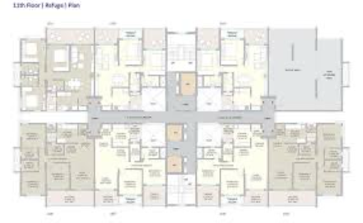 Floor Plan, kolte-patil-springshire 3 Bedroom 1028 Sq.Ft. Builder Floor In Wagholi Pune 7589141