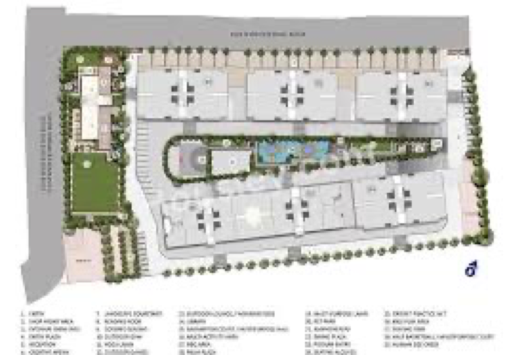 Master Plan, kolte-patil-springshire 3 Bedroom 1028 Sq.Ft. Builder Floor In Wagholi Pune 7589141